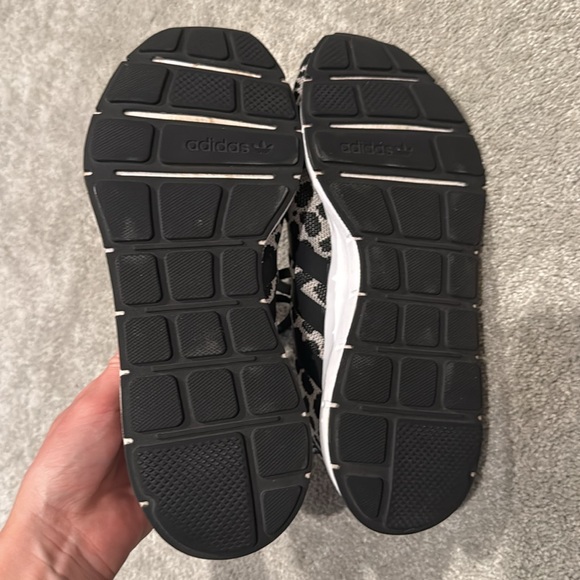 Women’s Adidas Swift Run - Black and white leopard print - Picture 5 of 5